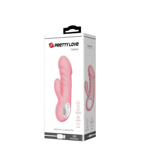 Вибратор-кролик Pretty Love Ansel нежно-розовый, 15,8 х 3,4 см - No Taboo