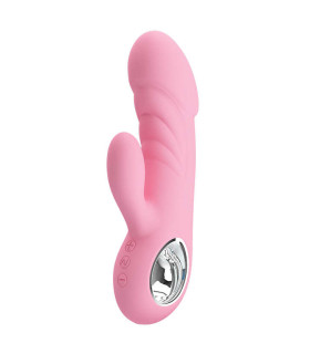 Вибратор-кролик Pretty Love Ansel нежно-розовый, 15,8 х 3,4 см - No Taboo