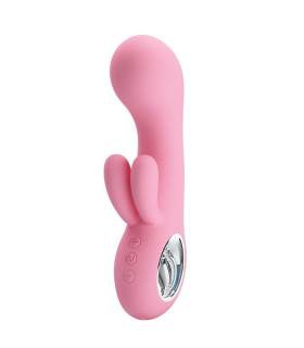 Вибратор кролик Pretty Love Chris, розовый, 14.5 х 3.8 см - No Taboo