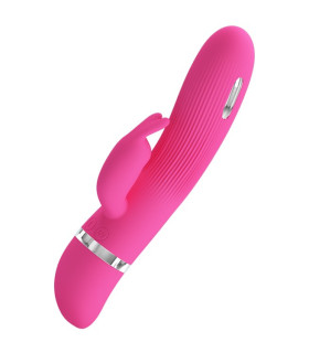 Вібратор-кролик з електростимуляцією Ingram, рожевий - No Taboo