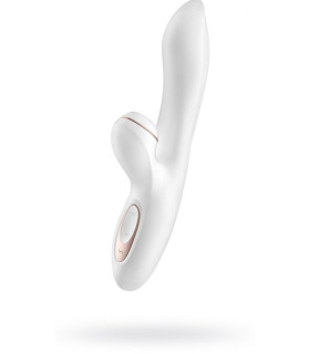 Вібратор-кролик Satisfyer Pro+ G-Spot з пульсацією, білий, 22 х 4.3 см - No Taboo