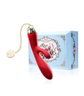 Вібратор вагінально-кліторальний Versailles ZALO Rosalie, червоний - No Taboo