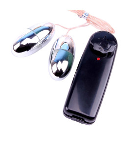 Вибропули на пульте управления Chisa Hi-Basic, серебряные, 5.5 х 2.5 см - No Taboo