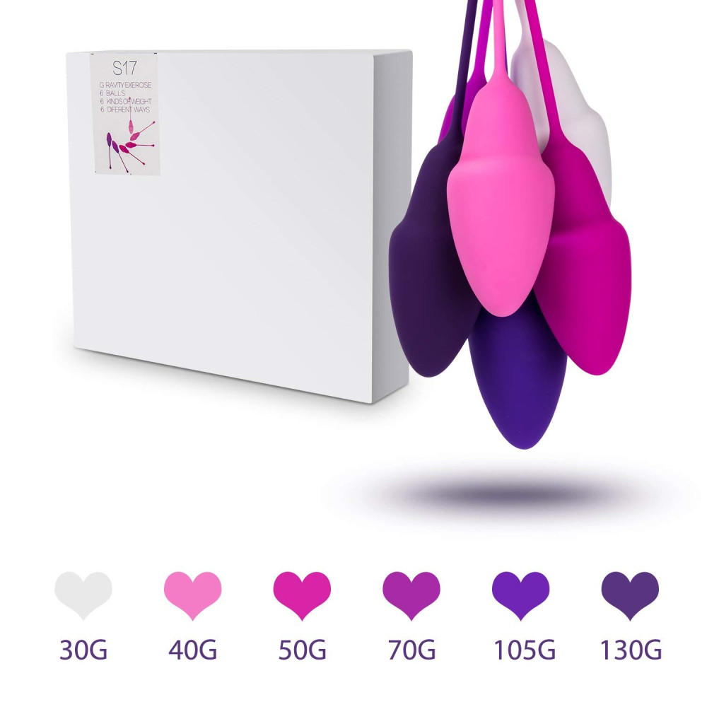 Набір вагінальних кульок тренажерів різної ваги (30077), zoom