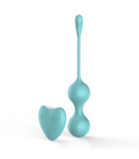 Вагінальні кульки LUXELUV з вібрацією, м'ятні - No Taboo
