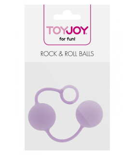 Вагінальні кульки на м'якій зчіпці Toy Joy бузкові, 3.5 см - No Taboo