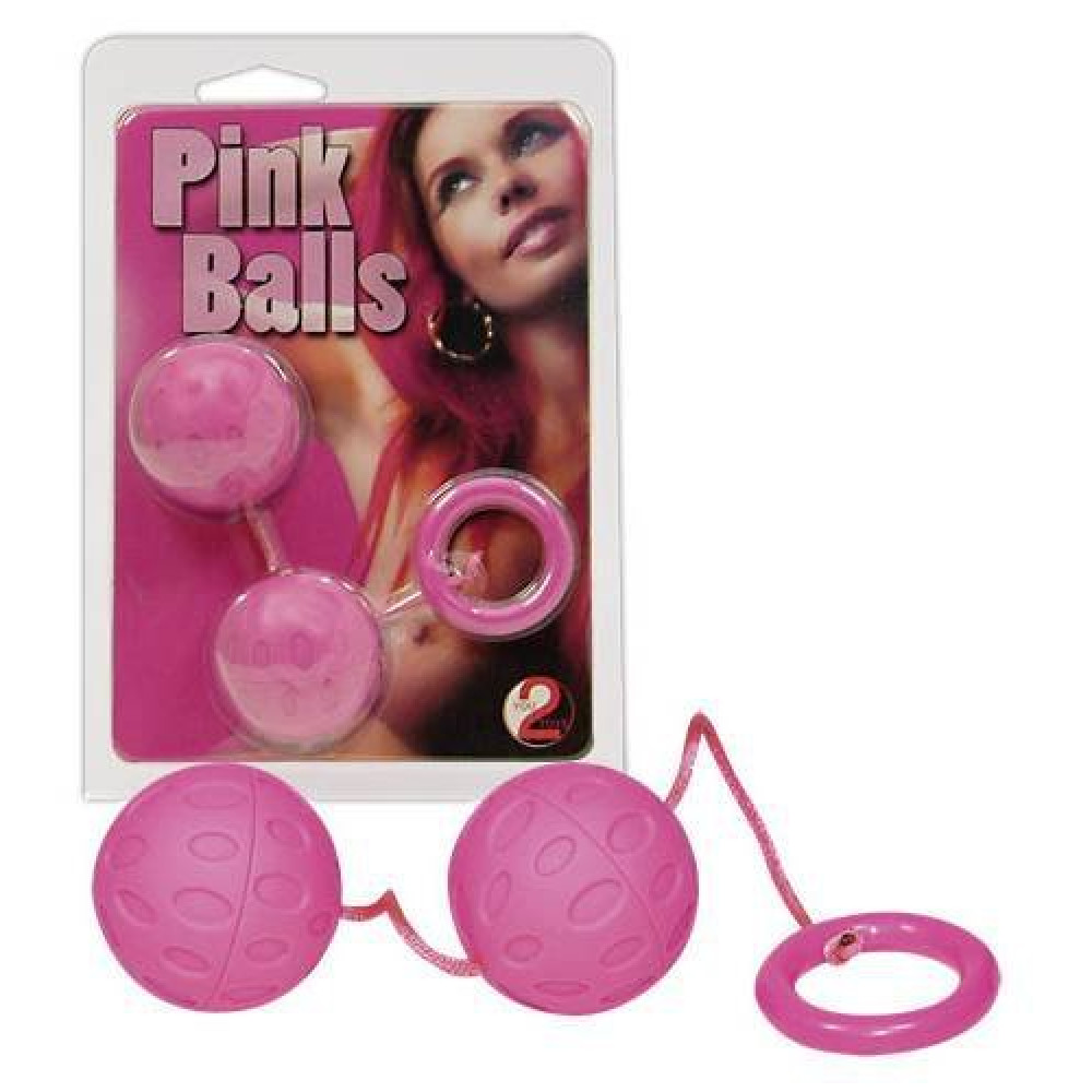 Вагинальные шарики Dream Toys Pink Balls розовые, 23 х 5 см (5177), zoom