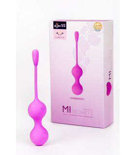 Вагінальні кульки LUXELUV з вібрацією, яскраво-рожеві - No Taboo