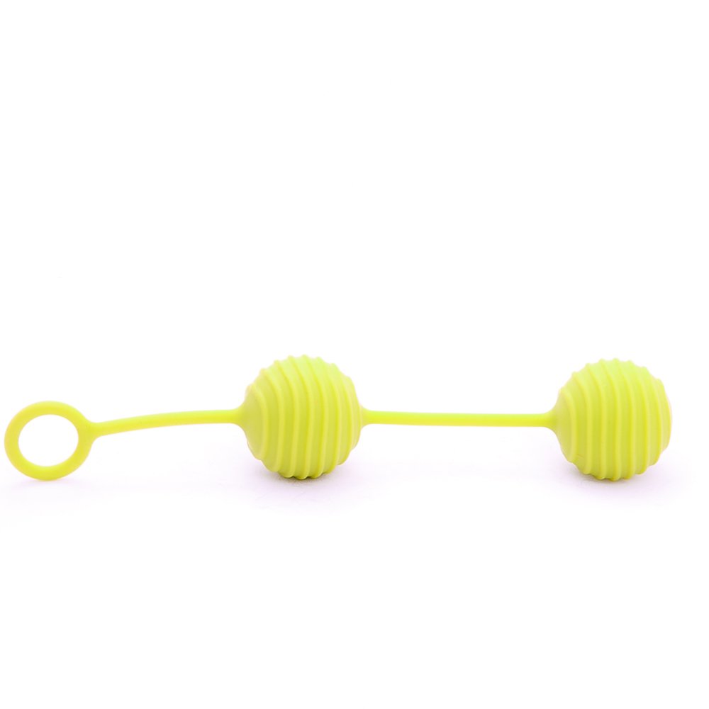 Шарики вагинальные рельефные 100% медицинский силикон тяжелые (26464), zoom