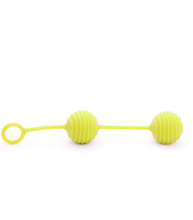 Кульки Вагінальні рельєфні 100% медичний силікон важкі - No Taboo