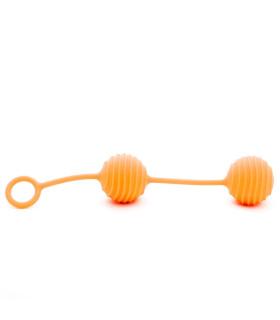 Кульки Вагінальні рельєфні 100% медичний силікон важкі - No Taboo