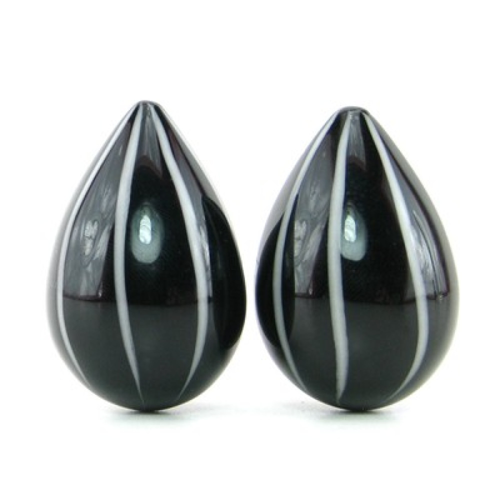 Вагінальні кульки Crystal Eggs Black (26526), zoom