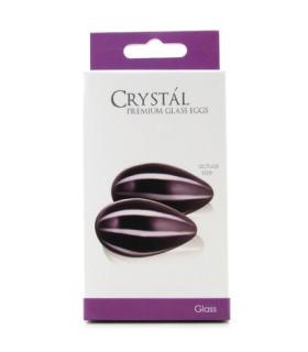 Вагінальні кульки Crystal Eggs Black - No Taboo
