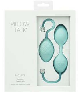 Набор вагинальных шариков с кристаллами Сваровски Pillow Talk, мятные - No Taboo