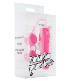 Вагінальні кульки з вібрацією Funky Duo Power Balls - No Taboo
