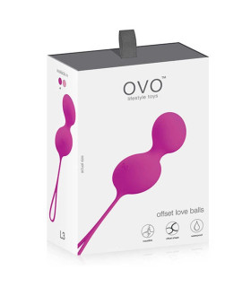 Вагінальні кульки зі зміщеним центром ваги OVO L3 - No Taboo