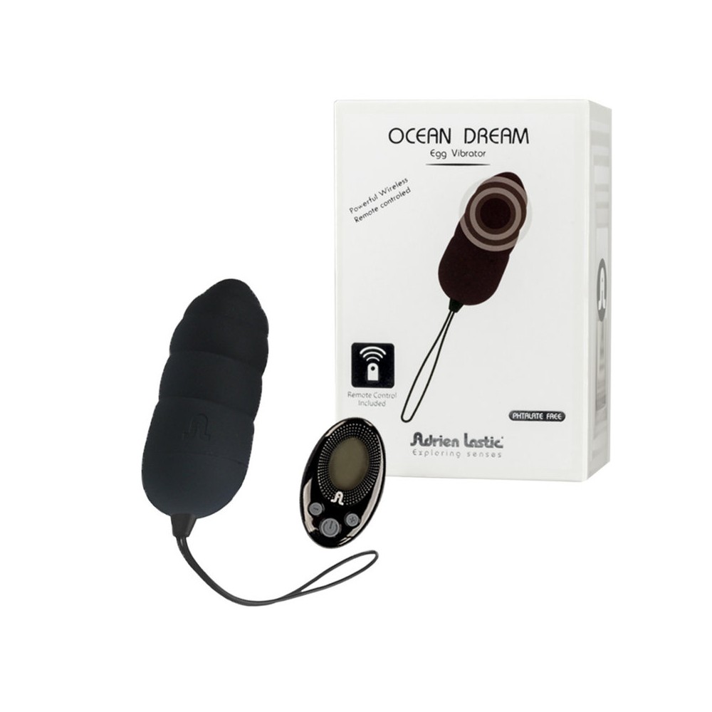 Виброяйцо Adrien Lastic Ocean Dream Black с пультом LRS (31293), zoom
