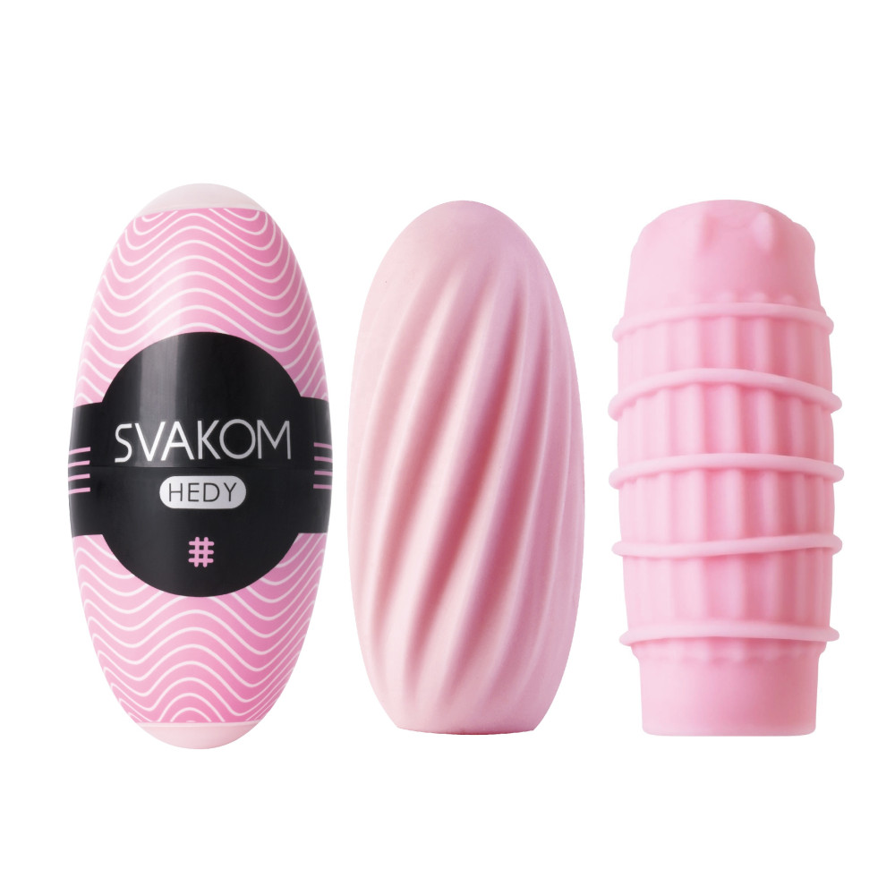 Мастурбатор мини Svakom Hedy c имитацией ротовой полости, розовый (27660), zoom