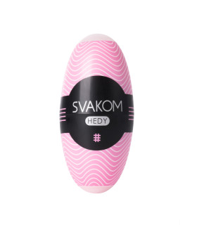 Мастурбатор мини Svakom Hedy c имитацией ротовой полости, розовый - No Taboo
