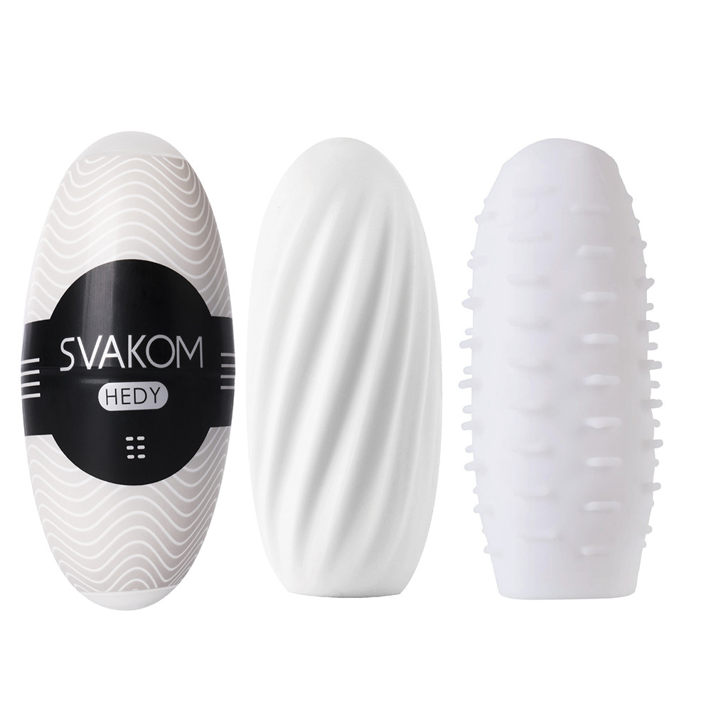 Мастурбатор мини Svakom Hedy c имитацией анального отверстия, белый (27659), zoom