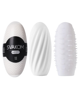 Мастурбатор мини Svakom Hedy c имитацией анального отверстия, белый - No Taboo