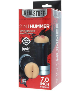 Двойной мастурбатор Dreamtoys RealStuff вагина и анус, бежевый, 17.8 х 7.9 см - No Taboo