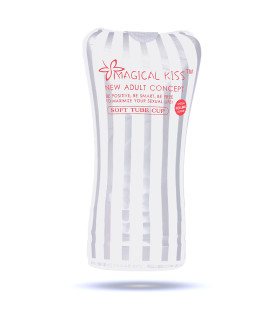 Мастурбатор в белой колбе Magical Kiss Soft Tube Cup - No Taboo