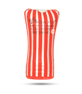 Мастурбатор в колбе красного цвета Magical Kiss Soft Tube Cup - No Taboo