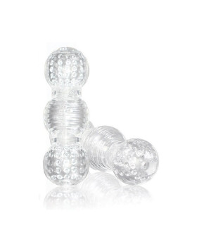 Мастурбатор трёхсекционный Blush M for Men эластичный, прозрачный, 15.2 х 5 см - No Taboo