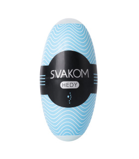 Мастурбатор мини Svakom Hedy c имитацией влагалища, голубой - No Taboo