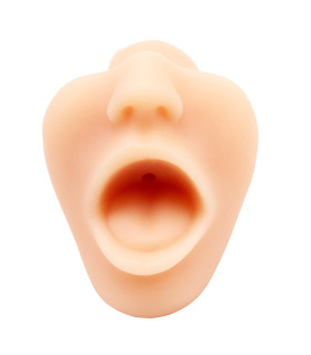 Мастурбатор реалистичный в виде рта Chisa Taco Woooo, бежевый, 15 х 6.7 см - No Taboo