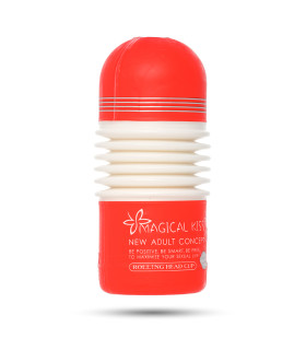 Мастурбатор в колбе Magical Kiss, красный - No Taboo