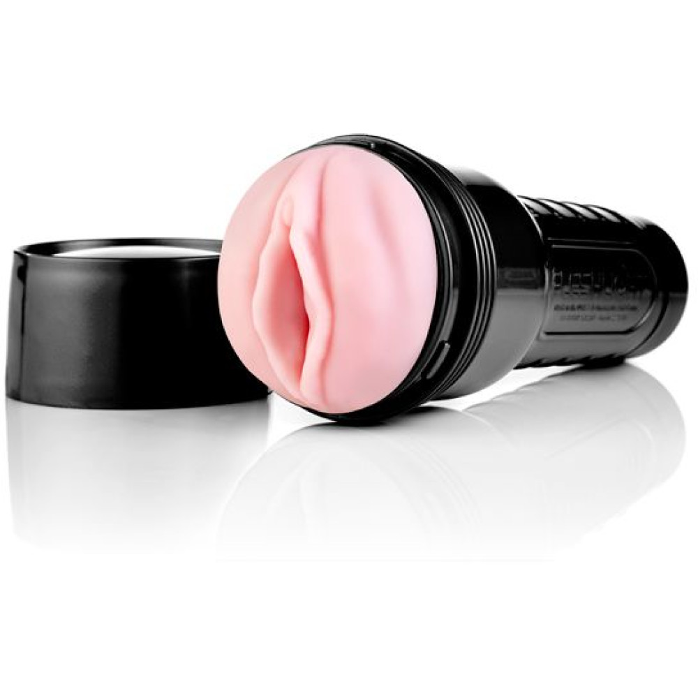 Мастурбатор вагіна в колбі Fleshlight кібершкіра, рожевий, 25 х 6.5 см (36210), zoom