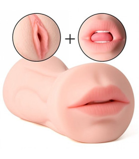 Мастурбатор вагина и ротик с язычком и зубками Zemalia rika - No Taboo