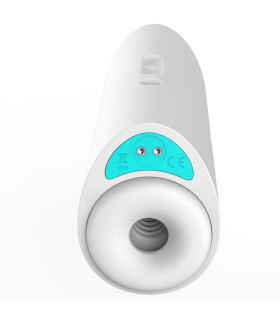 Мастурбатор белый с вибро SENSETUBE - No Taboo