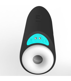 Мастурбатор чорний з вібро SENSETUBE - No Taboo