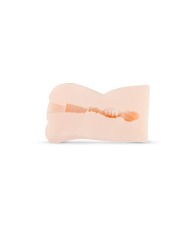 Мастурбатор вагина Friends with Benefits реалистичный, бежевый, 13 х 6 см - No Taboo