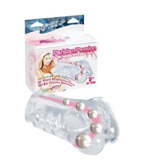 Вагина-мастурбатор из геля, с жемчугом внутри - No Taboo