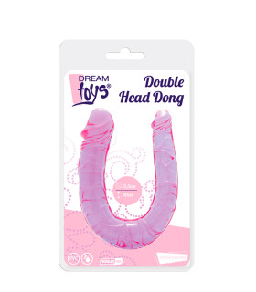 Анально-вагінальний фалоімітатор фіолетовий Dream Toys - No Taboo