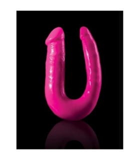 Фалоімітатор подвійний (двосторонній), ПВХ, гнучкий, рожевий - No Taboo