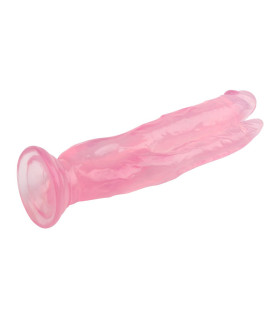 Фалоімітатор подвійний на присоску, рожевий - No Taboo