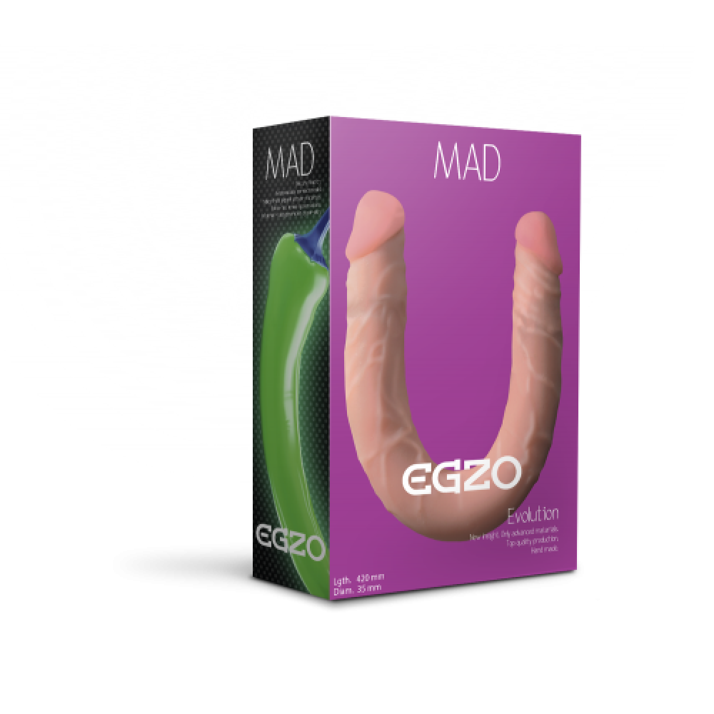 Фаллоимитатор двойной (двухсторонний), киберкожа, 42х3,5 см (31621), zoom