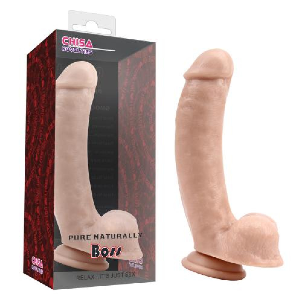 Фаллоимитатор из силикона с мошонкой на присоске ''Volcano'' (29026), zoom