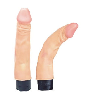 Гнущийся реалистичный вибратор 19 см. 4 см-диаметр - No Taboo