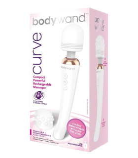 Микрофон белый BODYWAND CURVE RECHARGEABLE WHITE - No Taboo
