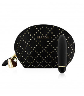 Міні-вібратор чорний в сумочці з замком - No Taboo