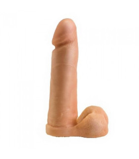 Насадка на страпон с мошонкой EGZO 19 х 4,5 см, Vac-U-Lock - No Taboo