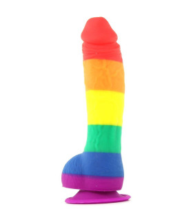 Радужный фаллоимитатор - No Taboo