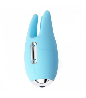 Вибратор для клитора Svakom Cookie с подвижными щупальцами, голубой, 9.6 х 4.2 см - No Taboo