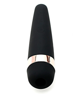 Вакуумный стимулятор Satisfyer Pro 3+ с вибрацией, чёрный, 14.5 х 4.8 см - No Taboo